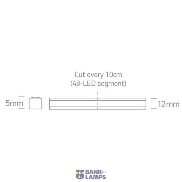 COB LED STRIP 12W/m CW IP66 230V DIMMABLE image 2