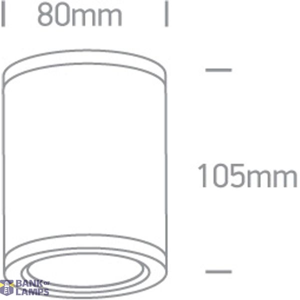 WHITE COB LED 6W WW IP54 100-240V image 2