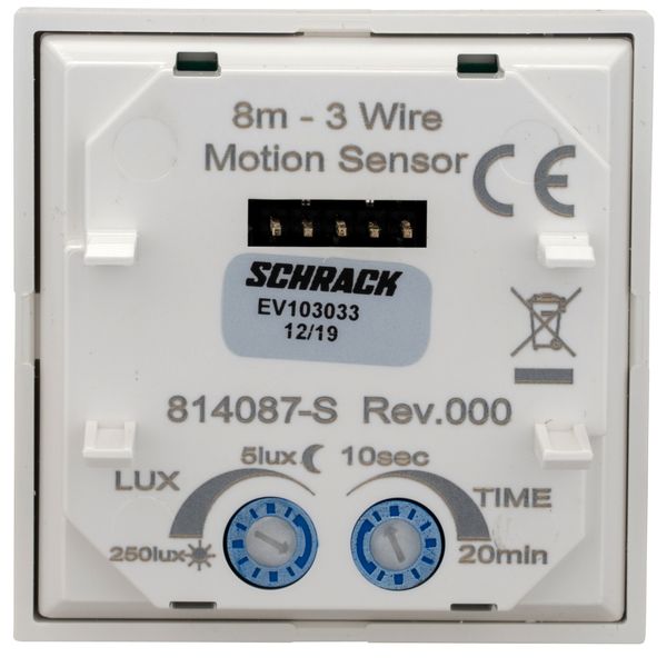 Motion Detector - top part, 180ø,  RW 8m, 3-wire, white image 2