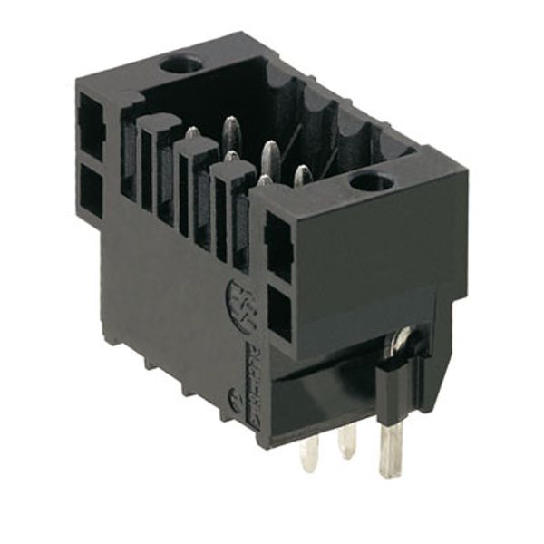 PCB plug-in connector, male header, Solder flange, THT/THR solder connection, 3.50 mm, Number of poles: 24, 180°, Solder pin length (l): 3.5 mm, tinned, black, Tape image 2