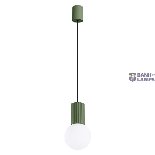 Pendant lamp HALO 1 olive green image 1