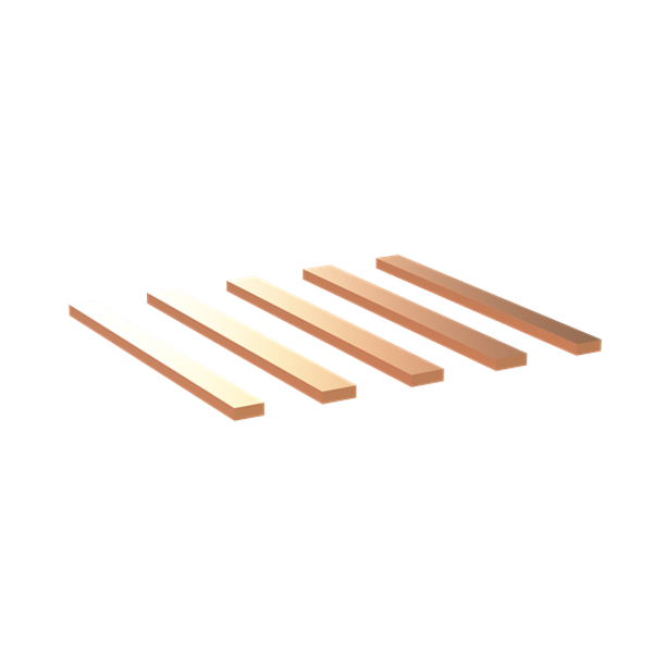 VC33VT-BF630 flat copper set 630A L=315MM consisting of 3x30x10/2x25x10 image 3