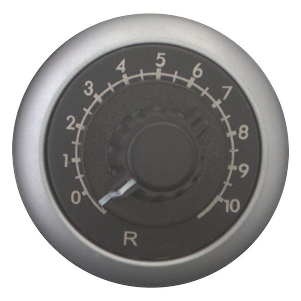 Potentiometer, Classical, M22, 22.5 mm, R 2.2 kΩ, P 0.5 W, Bezel: titanium image 2