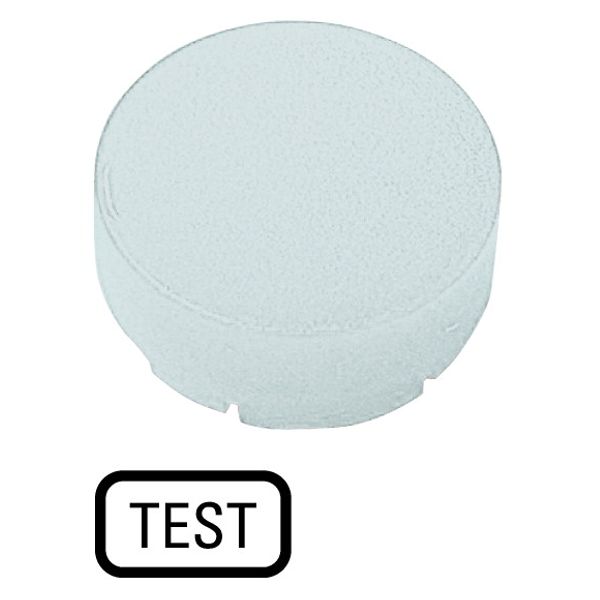 M22-XDLH-W-GB9 Button lens, raised white, TEST image 1