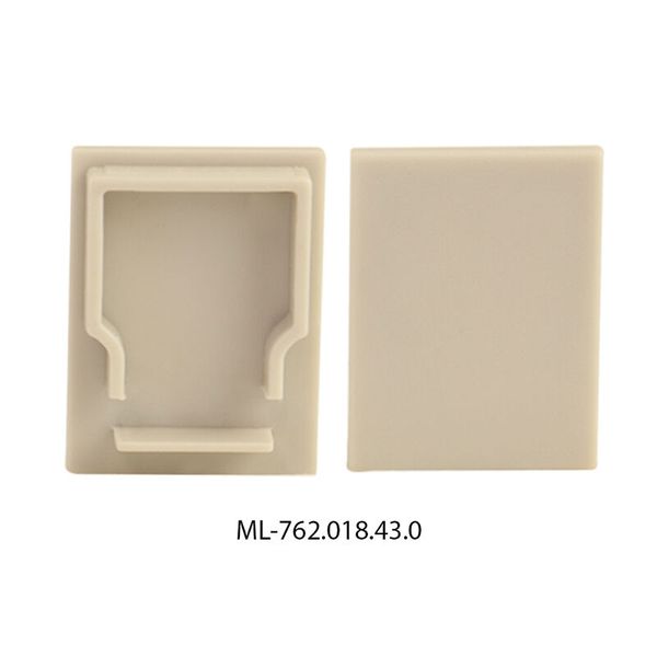 End cap without hole for ZR, gray color, 1 pc image 1