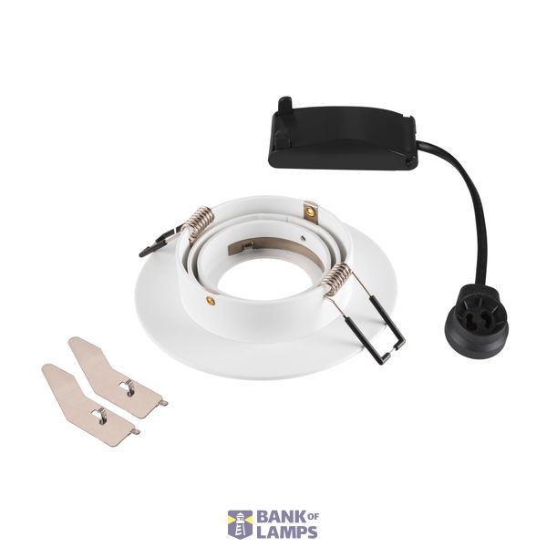 NEW TRIA® 75 XL, recessed ceiling light, round, max. 10W, GU10, white image 1