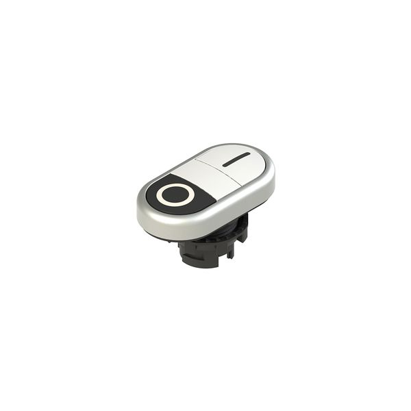 Double lower flush pushbutton, with marking image 2