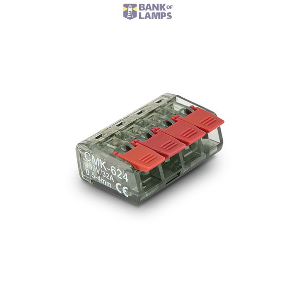 Quick connector CMK-624 450V, 32A, 4x4 mm², no need for terminal stripping image 1