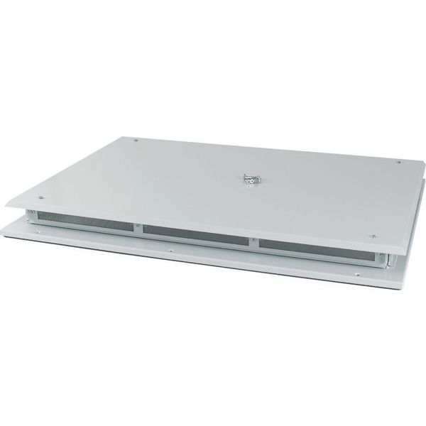 XTSZPTAV4-W1200 Top plate, ventilated, W=1200mm, IP42, grey image 4