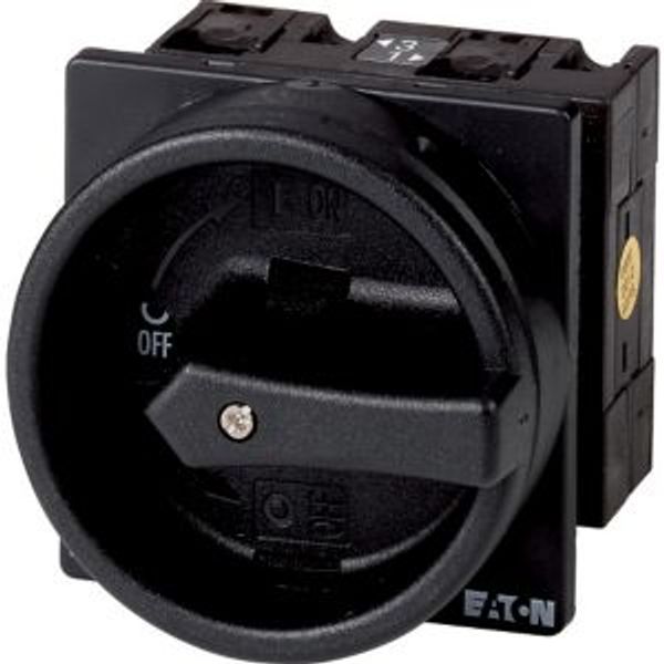 T3-3-8342/EA/SVB-SW Main switch, T3, 32 A, flush mounting, 3 contact unit(s), 6 pole, STOP function, With black rotary handle and locking ring, Lockable in the 0 (Off) po image 2
