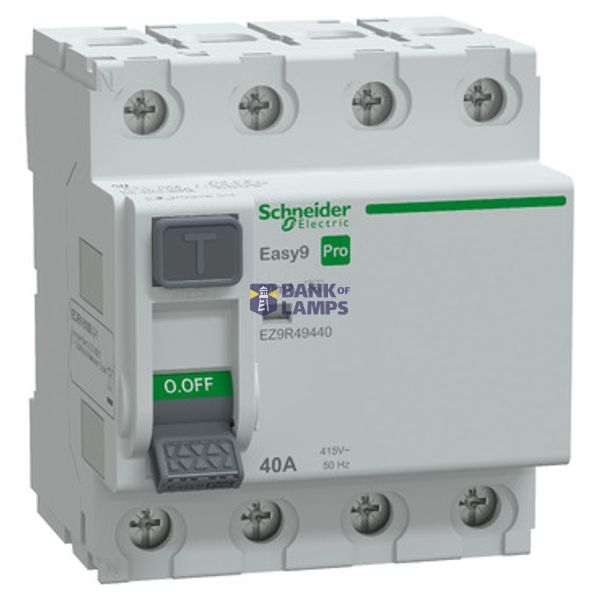 Residual current circuit breaker(RCCB), Easy9 Pro, 4P, 40A, A Type, 30mA image 1
