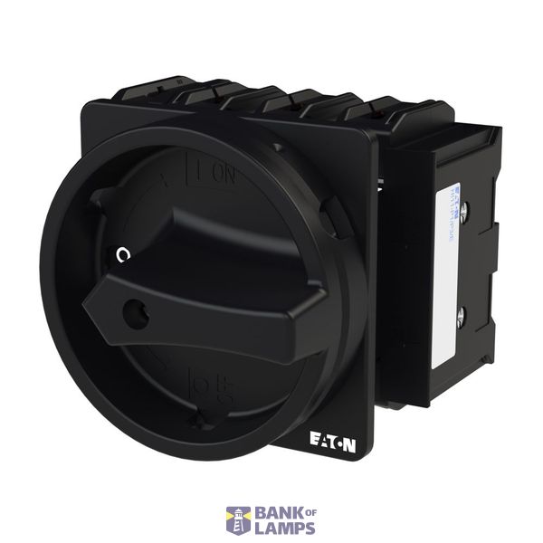 P3 Main switch, 80 A,Flush mounting, 4 pole, Form EA/SVB, Black, Door  image 4