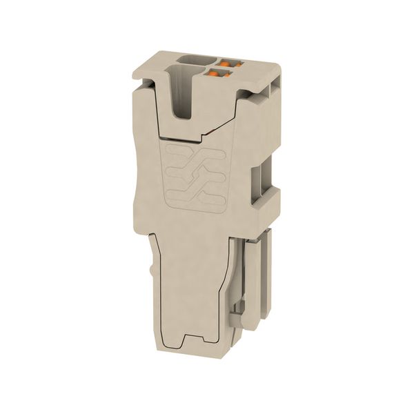 Plug, 1.5 mm², 500 V, 17.5 A, Number of poles: 2, dark beige image 1