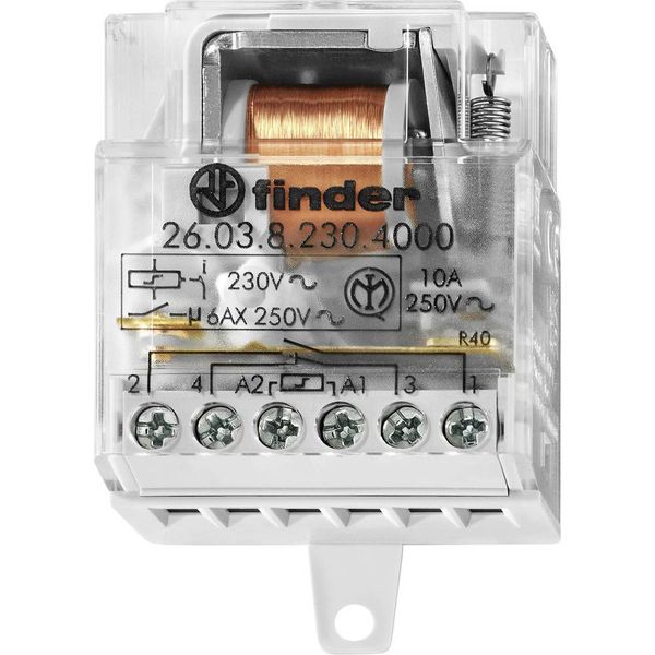 Step-by-Step Impulse Relay 2NO 10A 230VAC image 1