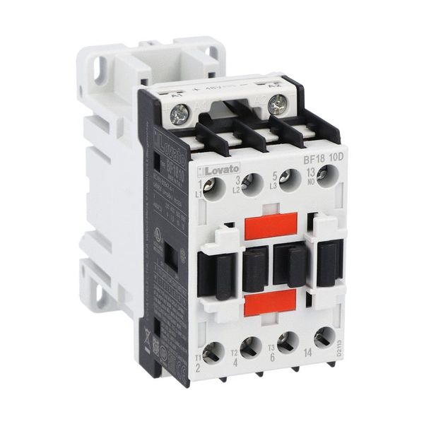 Three-pole contactor, IEC operating current Ie (AC3) = 18A, DC coil, 125VDC, 1NO auxiliary contact image 1