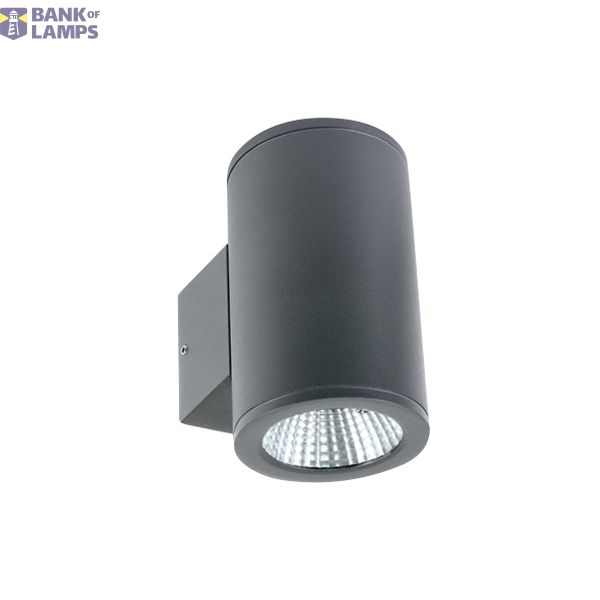 GREY COB LED 2x6W WW IP54 230V image 1