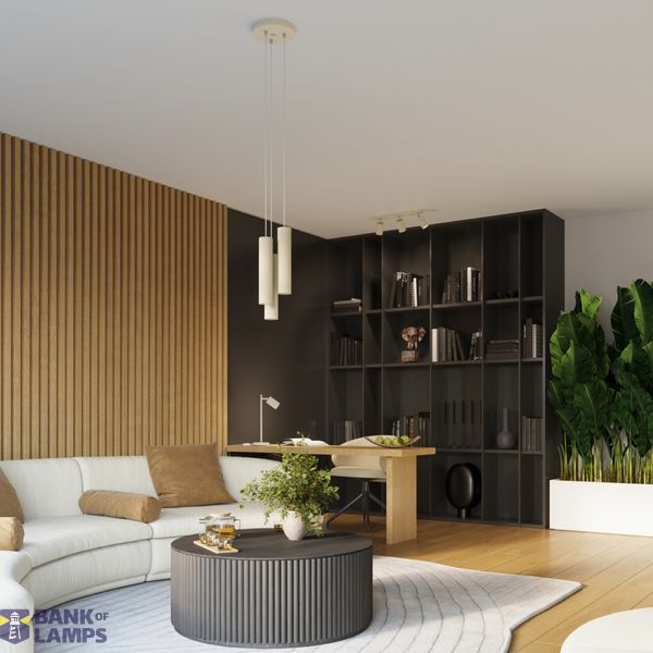 BEIGE VERTICAL WALL LAMP ILLUMINATING UP AND DOWN CARBON FOR LIVING ROOM 2XGU10 image 4
