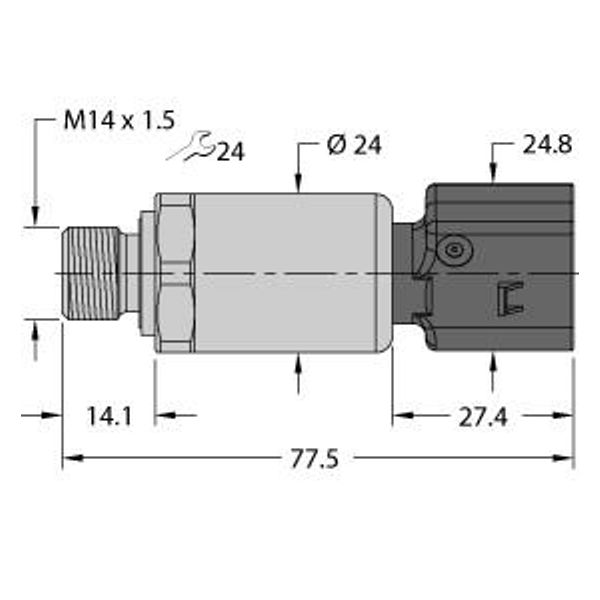 Pressure Transmitter With Current Output (2-Wire)   PT600R-2119-I2-KO28A2 image 1