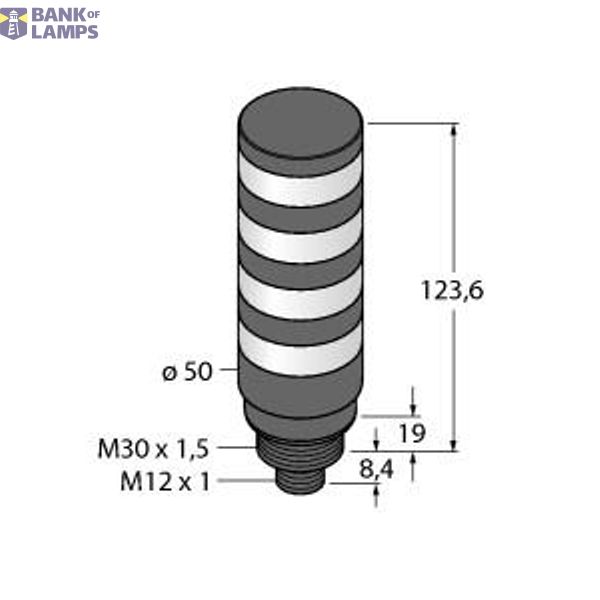 LED Signal Light Tower Light   TL50BLWRYGQ image 1