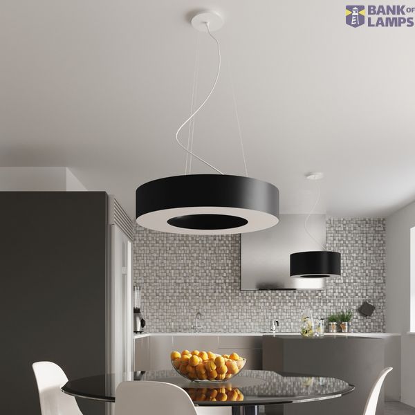 CHANDELIER SATURNO 90 BLACK E27 8X60W IP20 image 8