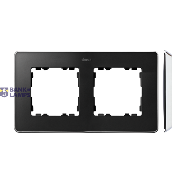 Double frame, Graphite, chrome base image 1