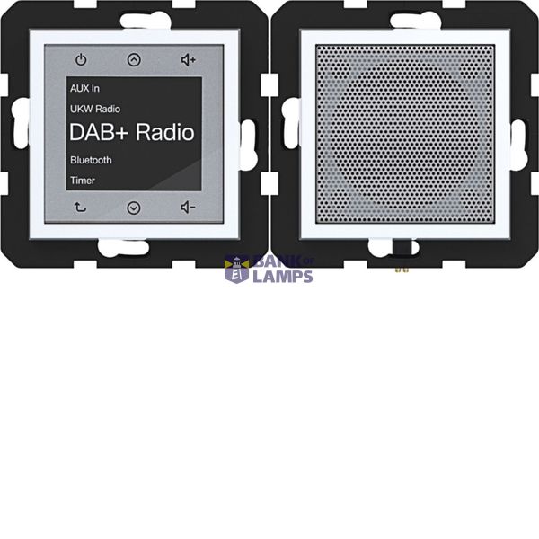 Touch radio DAB+, Bluetooth with speaker, A.x/C.x, light white glass. image 1