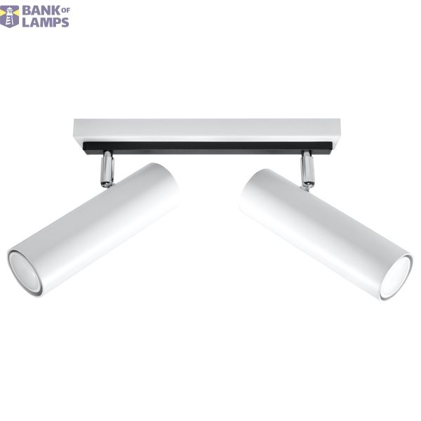 CEILING LAMP DIREZIONE 2 WHITE GU10 2X40W IP20 image 2