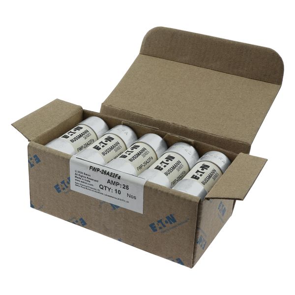 Fuse-link, high speed, 25 A, AC 700 V, 22 x 58 mm, aR, UL image 10