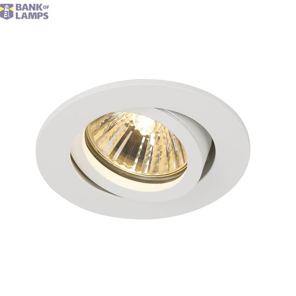 NEW TRIA 68 GU10 ROUND downlight, matt white, max. 50W, incl. clip springs image 1
