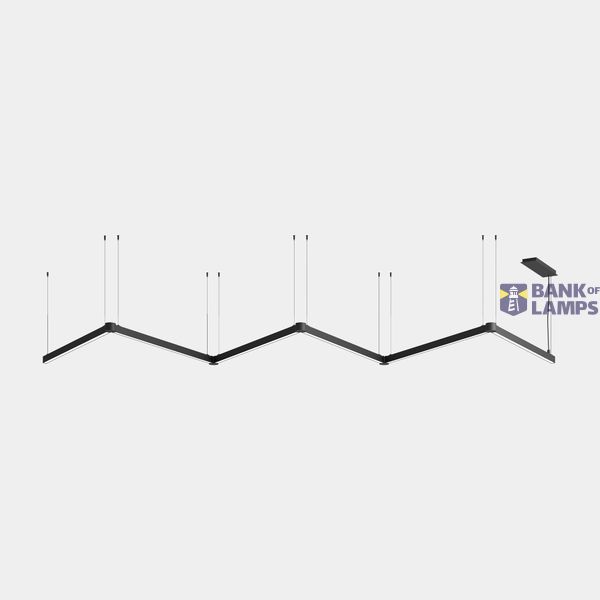 Lineal lighting system APEX_WW_AW37_38 72W LED neutral-white 4000K CRI 95 Casambi Black IP40 6252lm image 1