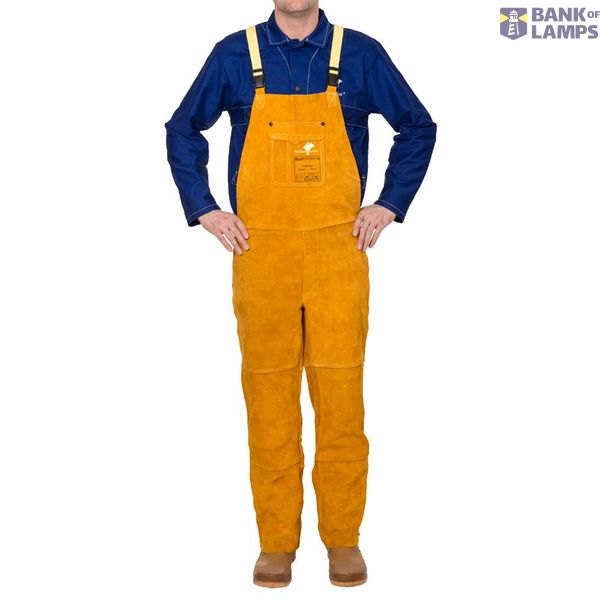 Leather Welding Overalls Golden Brown™ XXL image 1