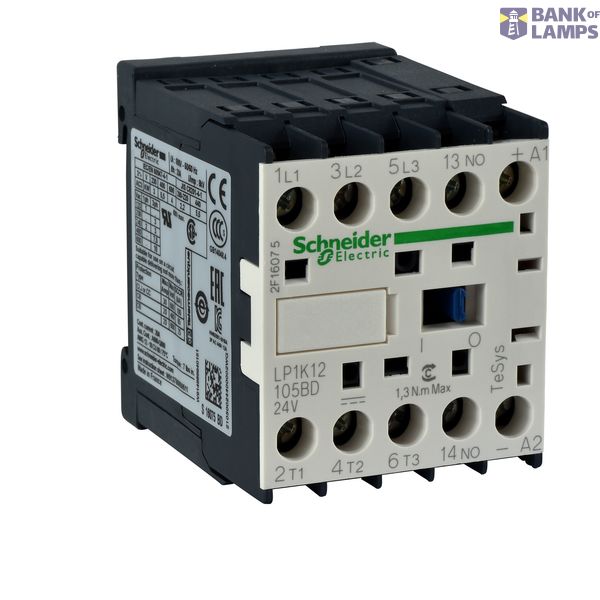 CONT LV.9A 2P+2B 24V DC PRINT image 1