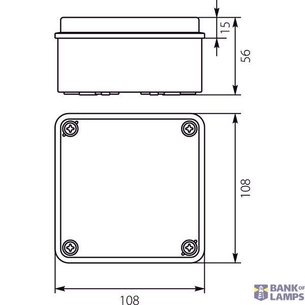 OH-1A.3 Hermetic housing with metal plate image 2