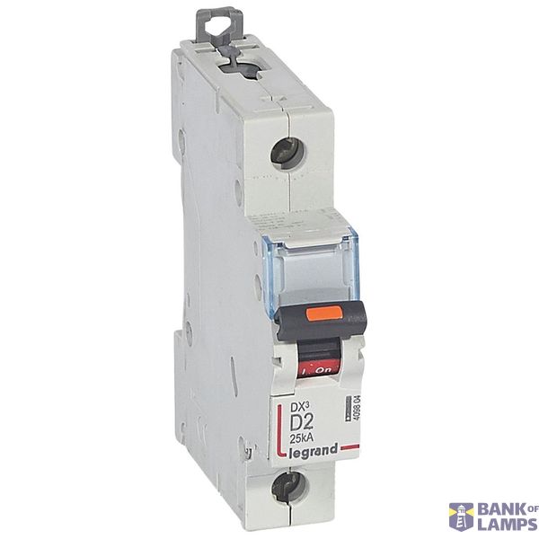MCB - DX³ - 25 kA - 1P - 230/400 V~ - 2 A - D curve image 2