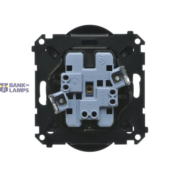 Cover for double socket with earthing - for Premium frames, antibacterial white image 1