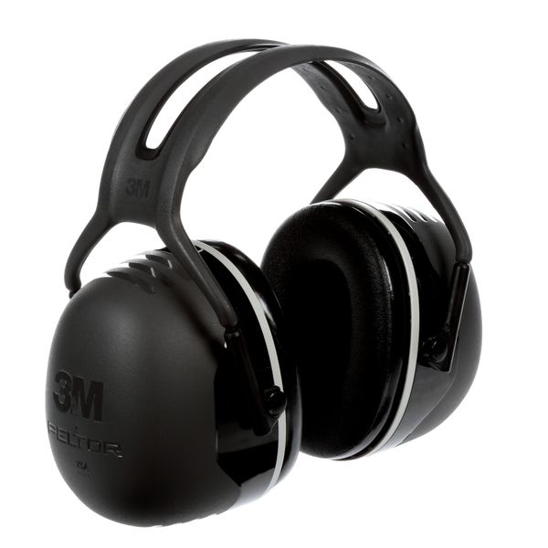 3M™ PELTOR™ Earmuffs, Black, Headband, X5A image 1