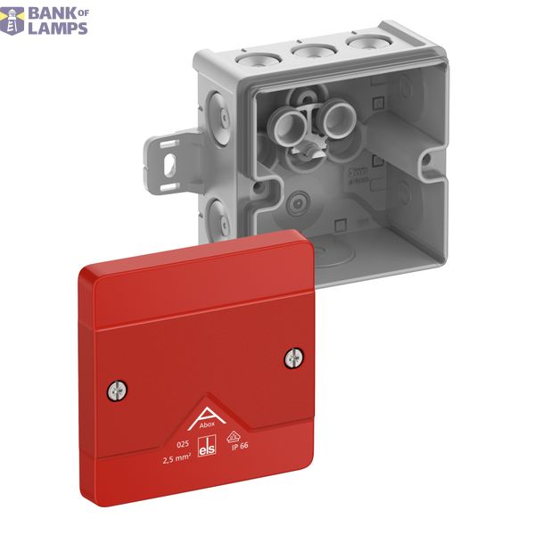 Junction box, Type of protection IP66, max. 2,5², Impact strength IK07, Protection class II, Ui 1000V AC, Ui 1000V DC, DLG, VDE, Halogen free image 1