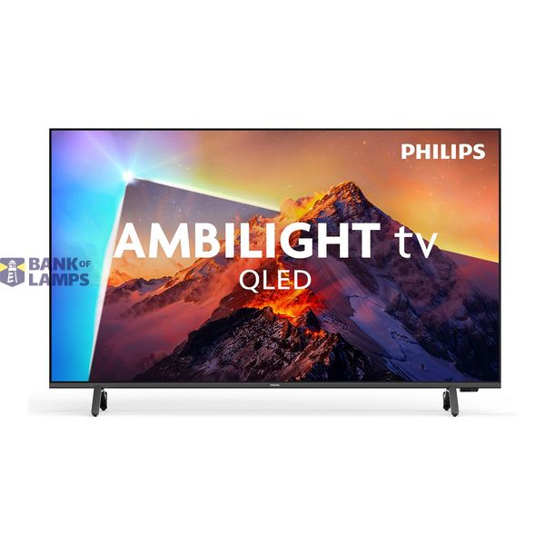Philips 4K QLED Ambilight TV | 55PQS8611/12 | 55" | Smart TV | TITAN OS | UHD | Black image 1