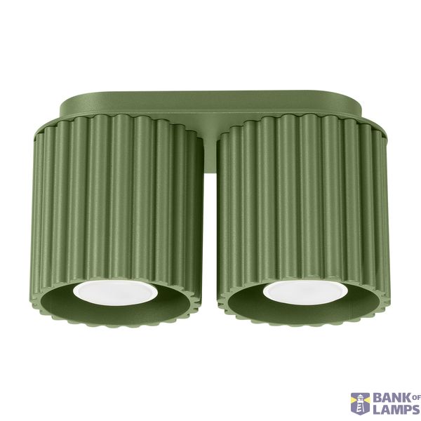 Ceiling lamp AURA 2 olive green GU10 image 1