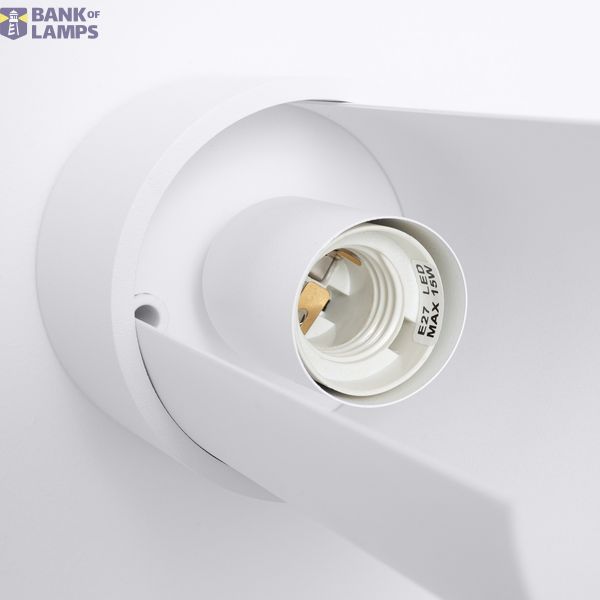 FLASH WHITE WALL LAMP 1XE27 image 3