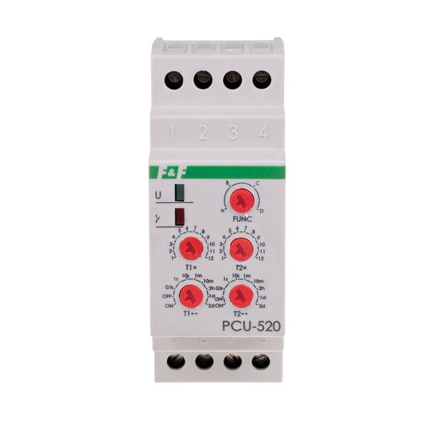 2-function time relay (setting 2 times T1 T2, contact: 2xNO/NC 24V image 2