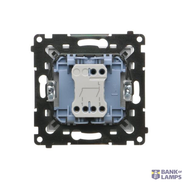 Single socket outlet with Schuko earthing, without shutters, (module), Simon 24, IP20, 16A, black matt image 1
