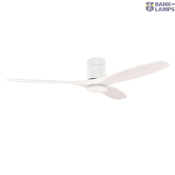 Fan Stem Evo ø1220mm Tube White with White Blades White LED 2875 SW 3000-4000-5000K ON-OFF image 1