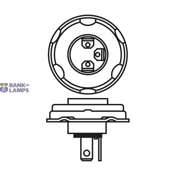 Halogen Bulb R2 24V 55/50W image 2