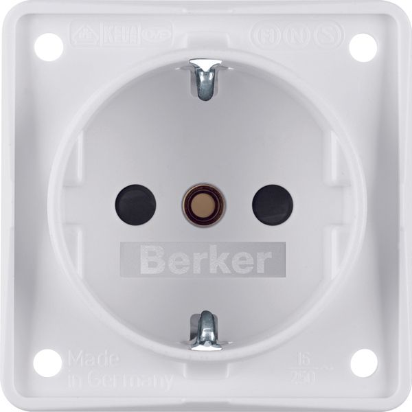 SCHUKO sock. outl., enh. cont. prot., screw term, Int. module inserts, image 1