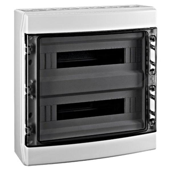 Distribution Board 2-row, 36MW, IP65, transparent door image 1