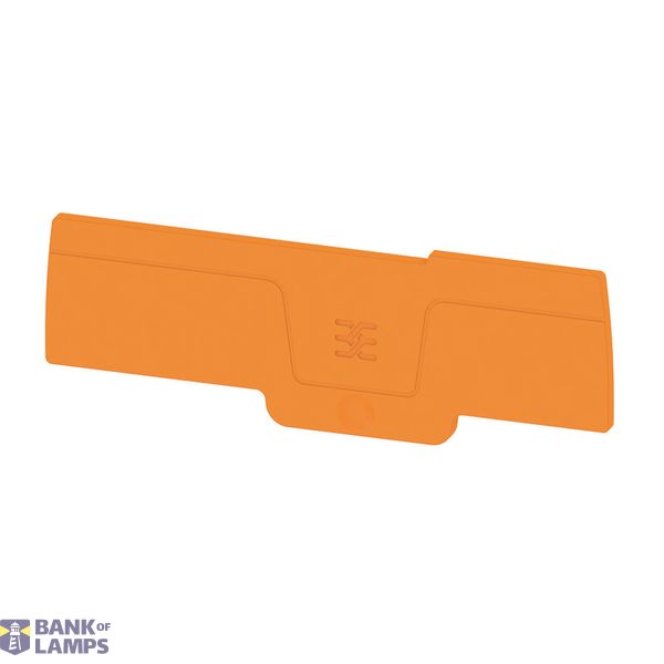 End plate for terminals, orange, Height: 89.95 mm, Width: 2.05 mm, V-0 image 1