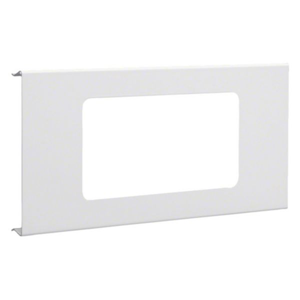 Cover 2-fold R7 for flush-mounted use with frame for BRS OT 120 made of traffic white steel image 1