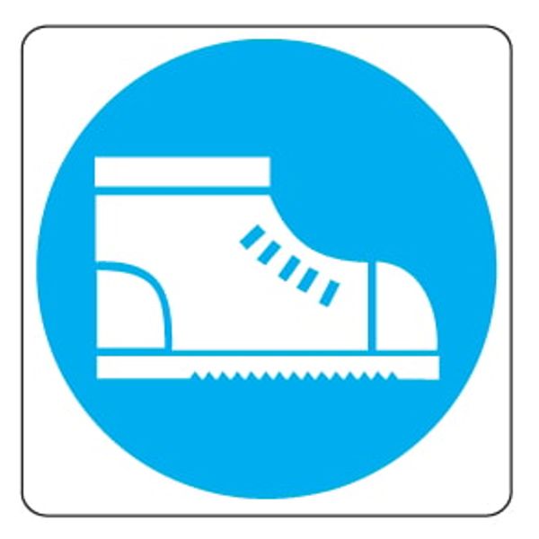 Adhesive for mandatory sign - Al - Side: 125 mm image 1