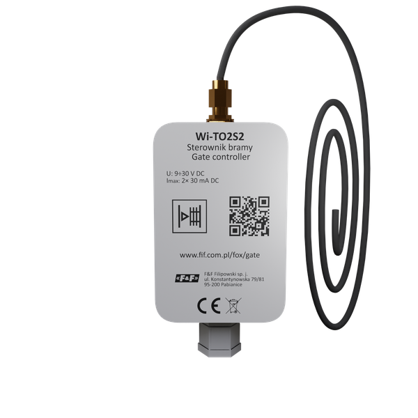 GATE - WIFI controller for gates and wickets WI-TO2S2-G, gray color image 3